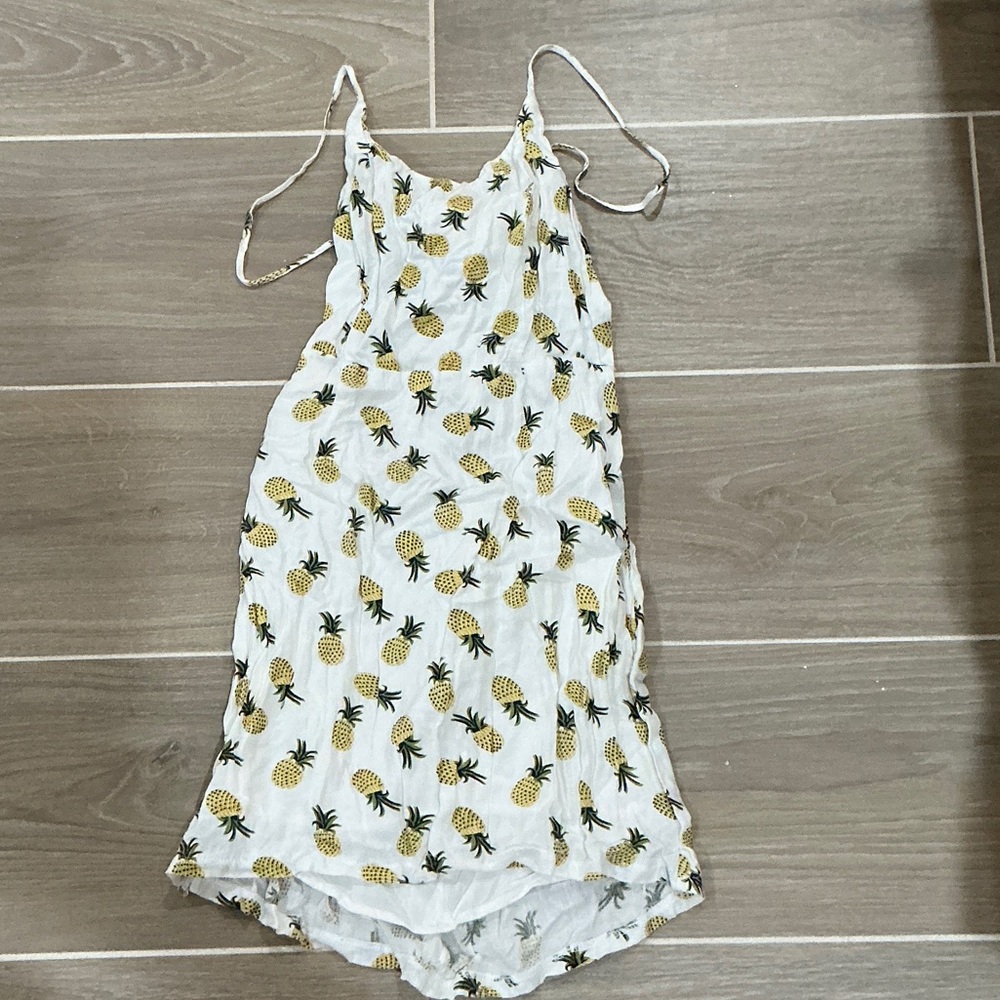 Tropical Pineapple Print Sundress